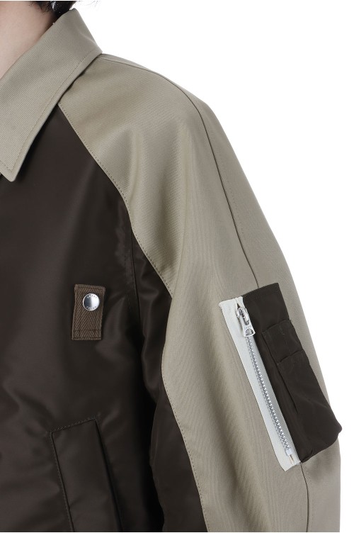 サカイ y*h様 sacai Cotton Chino Blouson 26ss 襟レザ - sacai