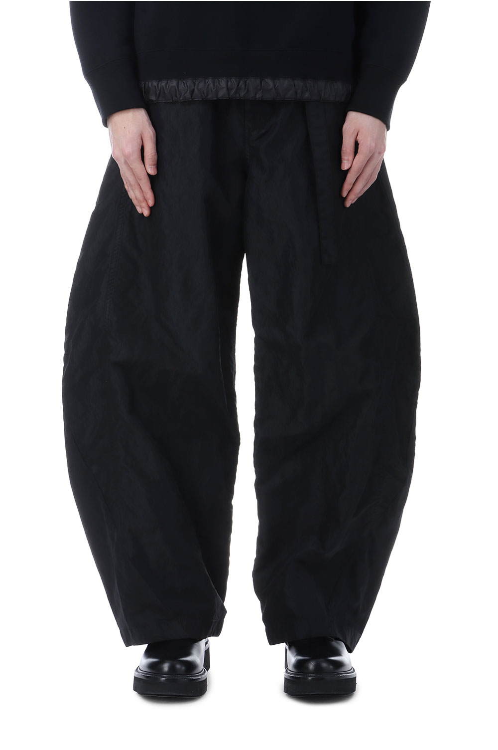 Treated Nylon Twill Pants - BLACK 001 (26-03914M) | セレクト
