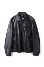 Nylon Twill x Wool Melton Blouson-BLACK(25-08150) | セレクト