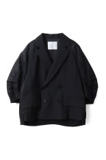 Nylon Twill x Wool Melton Blouson-BLACK(25-08150) | セレクト