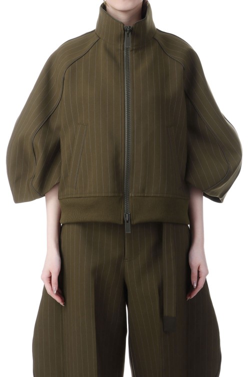 Matelasse Twill Blouson - BROWN STRIPE 818 (26-08366) | セレクト