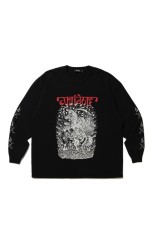 Fade Wash L/S Tee (Skull Jesus) / Black (ABCAW25CT04