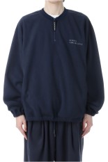 FLEECE BASEBALL HALF ZIP JACKET - NAVY (SFCFW25J01SP)