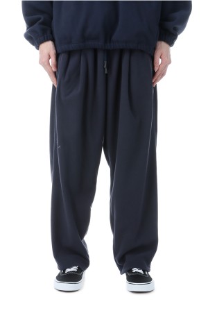 FLEECE WIDE TAPERED EASY PANTS - NAVY (SFCFW25P01SP)