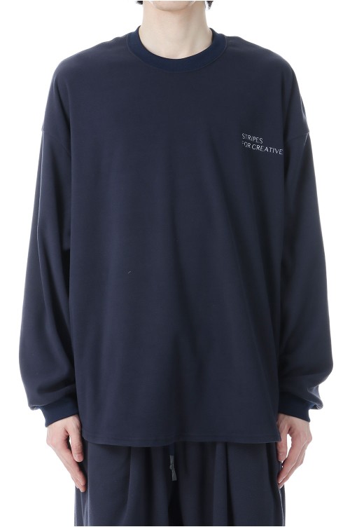 FLEECE SUPER BIG LS ROUND TEE - NAVY (SFCFW25CS01SP) | セレクト