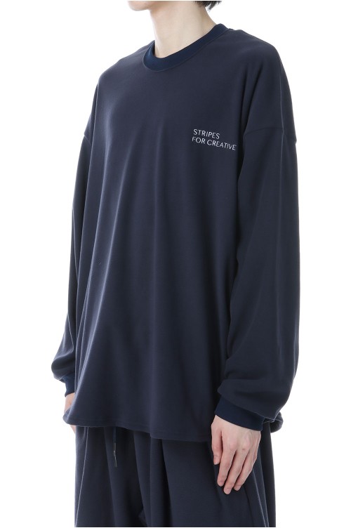 FLEECE SUPER BIG LS ROUND TEE - NAVY (SFCFW25CS01SP) | セレクト