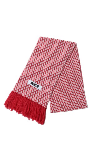 KPATTERN STOLE - RED (ACY-25AW-016)