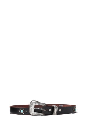 HTC / SD Belt #Western B Turquoise - BLACK