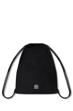 OG LABEL CORDUROY GYM BAG - BLACK (BEPFW25AC55)