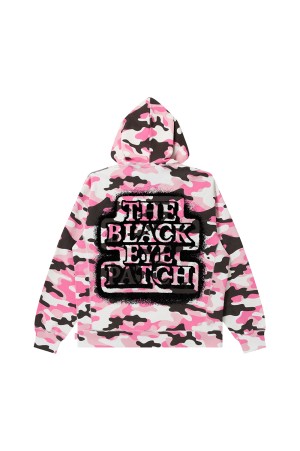 SPRAYED OG LABEL HOODIE - PINK CAMO (BEPFW25CS06)