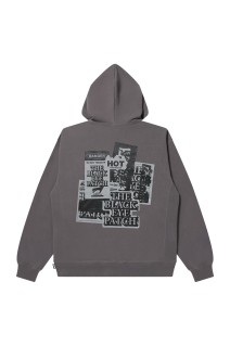 GRAYSCALE LABEL PACK HOODIE - CHARCOAL (BEPFW25CS25)