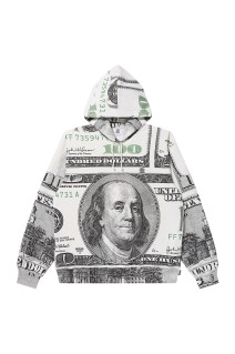 SMALL OG HUNDREDS PATTERNED HOODIE - MULTI (BEPFW25CS36)