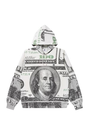 SMALL OG HUNDREDS PATTERNED HOODIE - MULTI (BEPFW25CS36)
