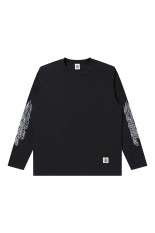 FLAME LOGO THERMAL L/S TEE - BLACK (BEPFW25LT07)