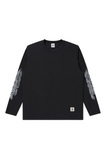 FLAME LOGO THERMAL L/S TEE - BLACK (BEPFW25LT07)