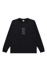 HWC SAME COLOR EMBROIDERED L/S TEE - BLACK (BEPFW25LT12)
