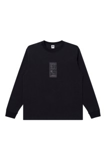 HWC SAME COLOR EMBROIDERED L/S TEE - BLACK (BEPFW25LT12)