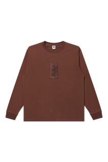 HWC SAME COLOR EMBROIDERED L/S TEE - BROWN (BEPFW25LT12)