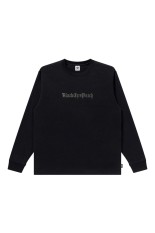 RHINESTONED OE LOGO L/S TEE - BLACK (BEPFW25LT15)