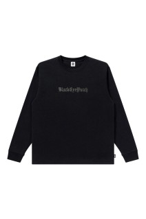 RHINESTONED OE LOGO L/S TEE - BLACK (BEPFW25LT15)