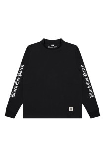 OE LOGO MOCK NECK L/S TEE - BLACK (BEPFW25LT19)
