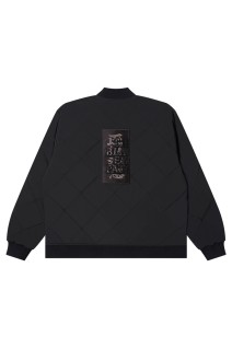 HWC EMBROIDERED QUILTED JACKET - BLACK (BEPFW25OT09)