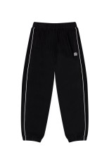 OG LABEL PIPED VELOUR TRACK PANTS - BLACK (BEPFW25PA20)