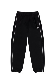 OG LABEL PIPED VELOUR TRACK PANTS - BLACK (BEPFW25PA20)