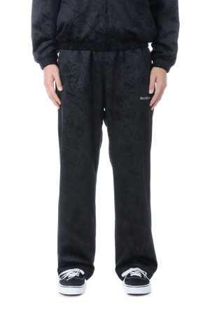 PAISLEY EMBOSSED TRACK PANTS - BLACK (BEPFW25PA22)