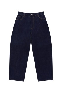 STENCIL LOGO WASHED EXTRA BAGGY JEANS - INDIGO (BEPFW25PA25)