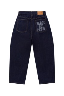 STENCIL LOGO WASHED EXTRA BAGGY JEANS - INDIGO (BEPFW25PA25)
