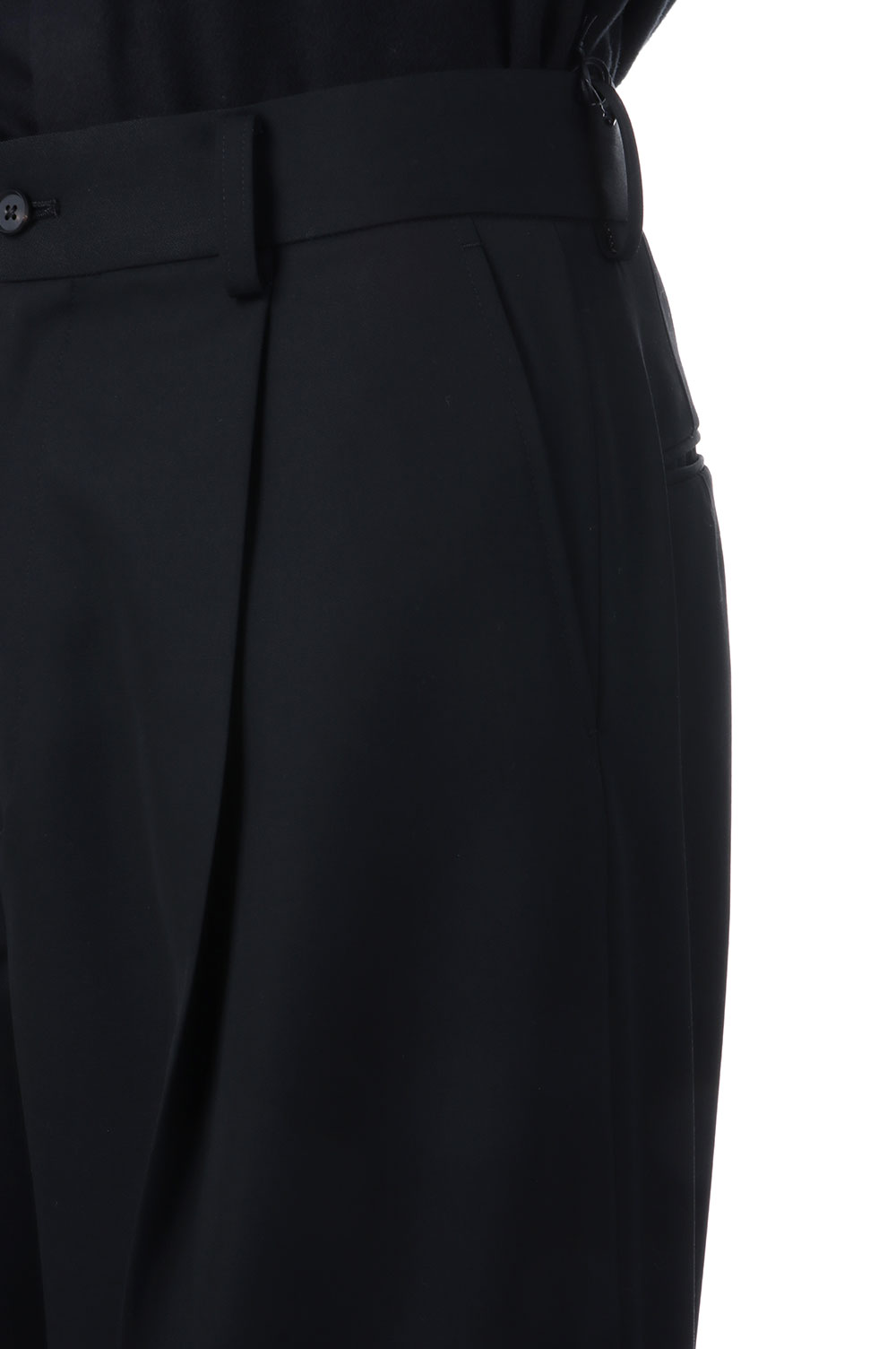 EXTRA WIDE TROUSERS - BLACK (ST.1419) | セレクトショップ