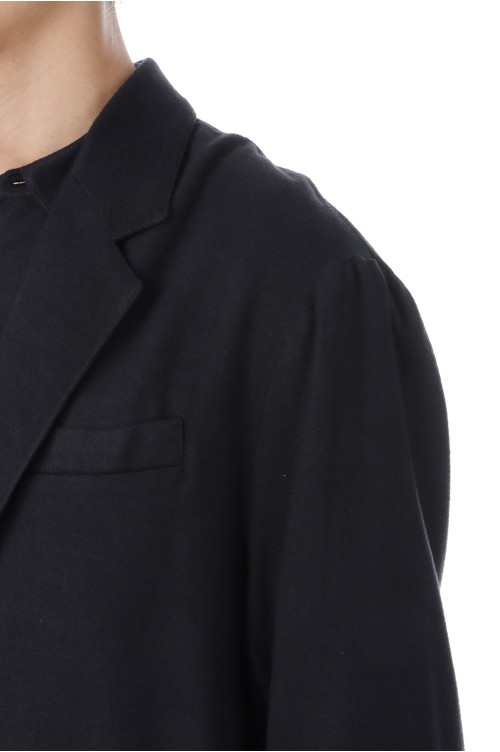 ジャケット・アウター RayonSilk Flannel Single Breasted Jacket RAYON SILK FLANNEL SINGLE BREASTED JACKET - CHARCOAL (ST.1438