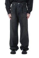 BAGGY DENIM JEANS - BLACK (ST.1392)