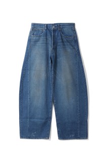 DEFORMATION WIDE DENIM JEANS - INDIGO (ST.1389)