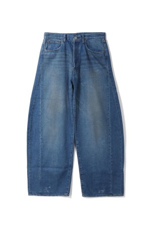 DEFORMATION WIDE DENIM JEANS - INDIGO (ST.1389)