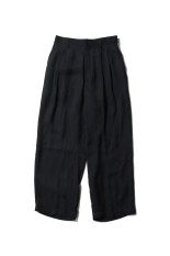 VIS/LI BRIGHT TWILL WIDE EASY TROUSERS - DARK CHARCOAL (ST.1466)
