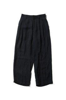 VIS/LI BRIGHT TWILL WIDE EASY TROUSERS - DARK CHARCOAL (ST.1466)