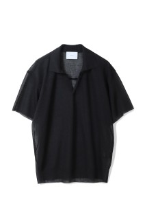 PE/RAMIE KNIT SS SKIPPER - DARK CHARCOAL (ST.1487)