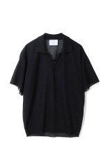 PE/RAMIE KNIT SS SKIPPER - BLACK (ST.1487)