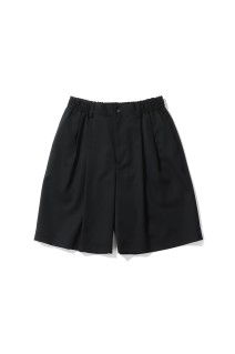 WIDE EASY SHORT TROUSERS - BLACK (ST.1435)