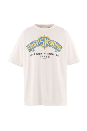 SS T-SHIRT / SAINT WORLD / WHITE (SM-MK8-0000-015)