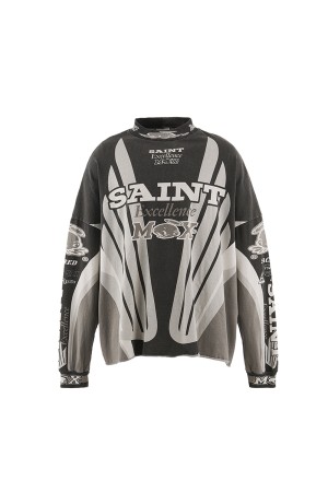LS T-SHIRT / SAINT MX / BLACK (SM-MK8-0000-029)