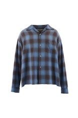 RAYON SHIRT / CHECK / BLUE (SM-MK8-0000-044)
