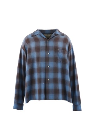 RAYON SHIRT / CHECK / BLUE (SM-MK8-0000-044)