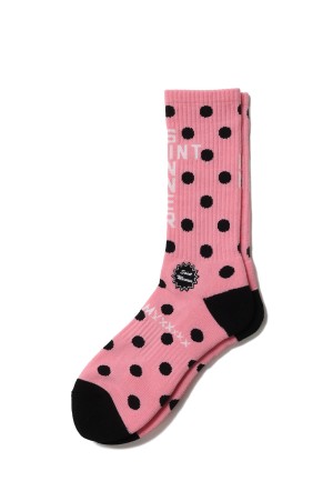 SOCKS / DOT / PINK+BLACK (SM-MK8-0000-104)