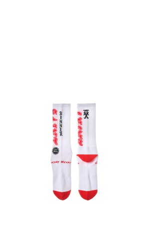 SOCKS / SAINT / WHITE+RED (SM-MK8-0000-106)