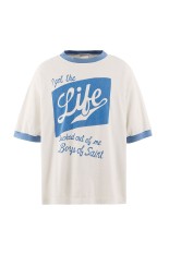 BOS_SS T-SHIRT / RINGER TEE / WHITE (SM-MK8-0000-C16)