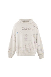 COCO_DOUBLE FACE HOODIE / WHITE (SM-MK8-0000-C17)