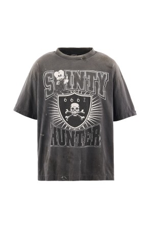 BH_SS T-SHIRT / SAINTY HUNTER / BLACK (SM-MK8-0000-C29)